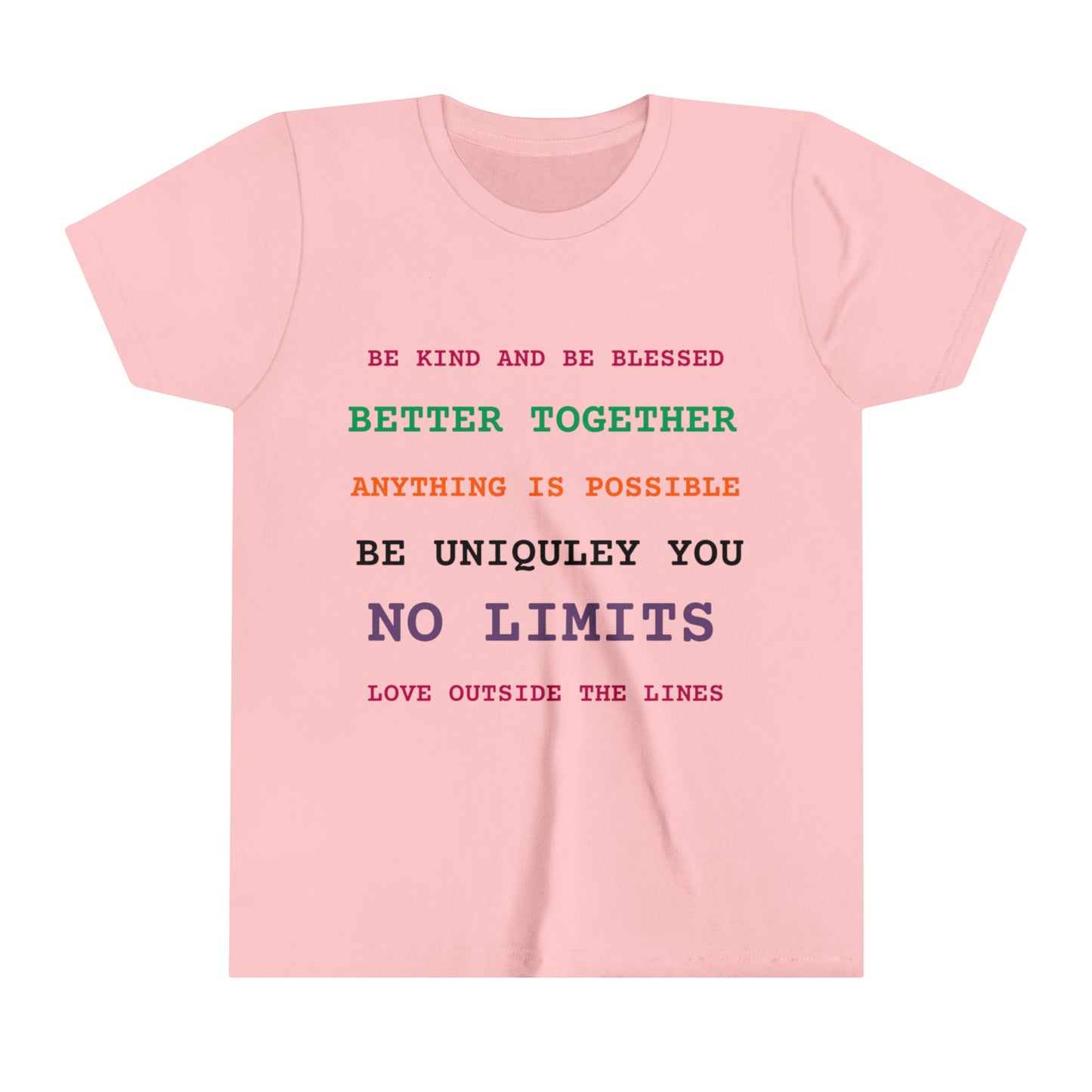 Youth Short Sleeve Tee Positive Vibes