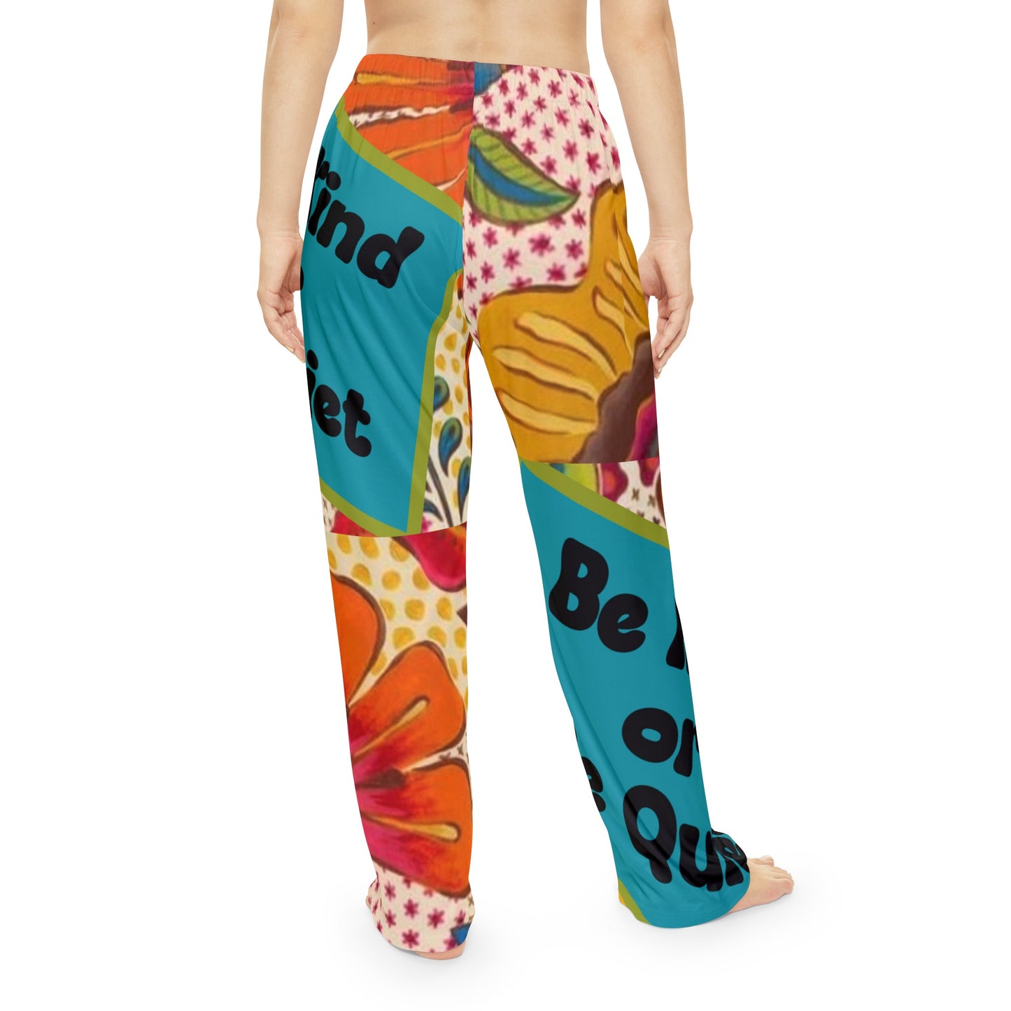 Women's Pajama Pants (AOP) Be KInd or Be Quiet