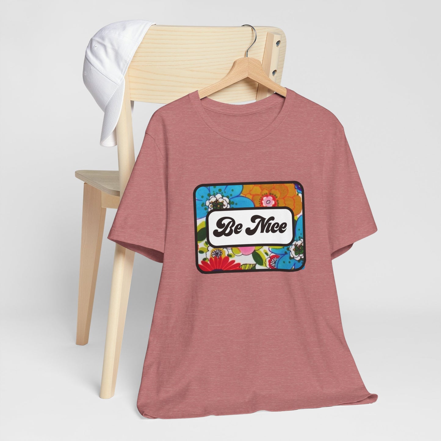 Flowers BE NICE Unisex Jersey Short Sleeve Tee