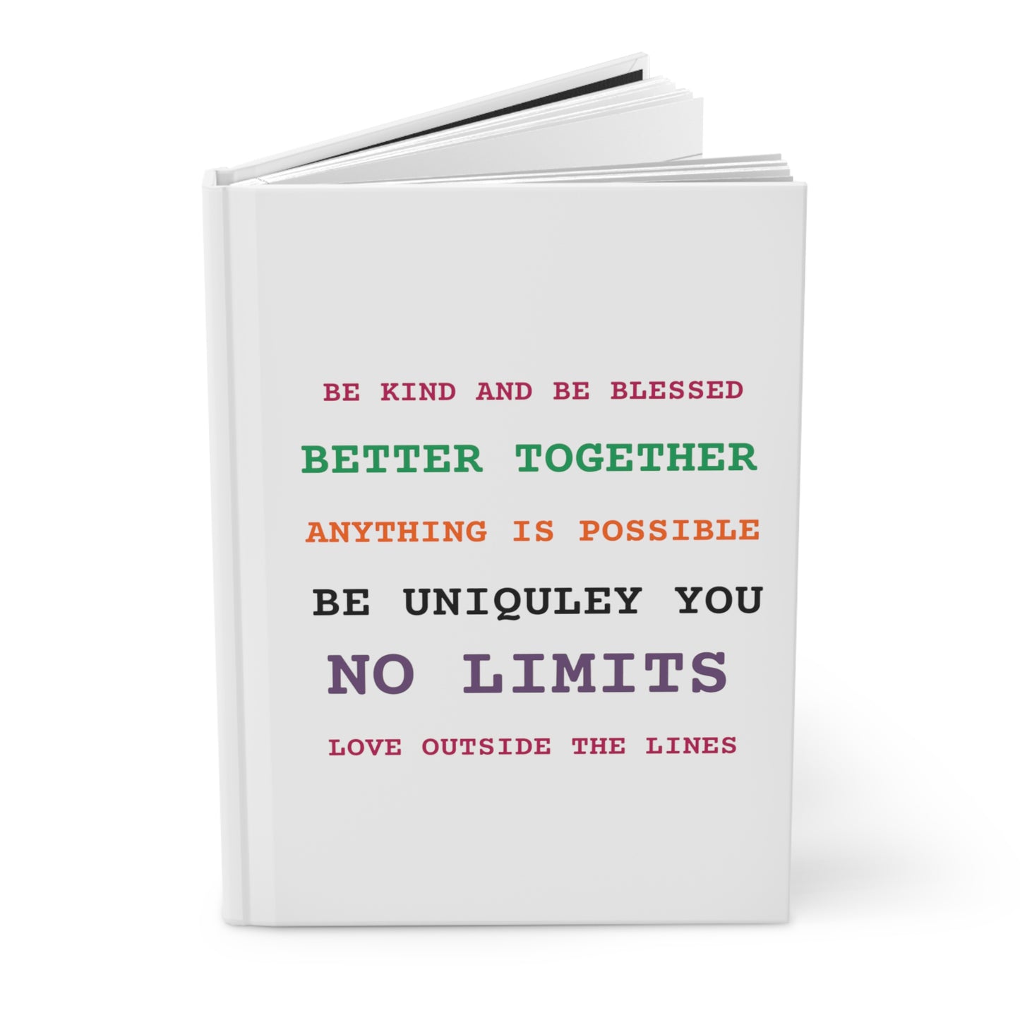 Hardcover Journal Matte Positive Vibes