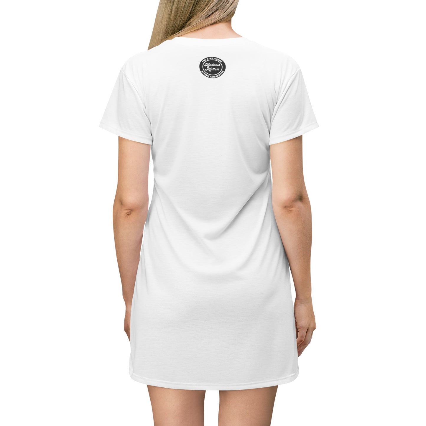 T-Shirt Dress (AOP) Momma Loves Chicken