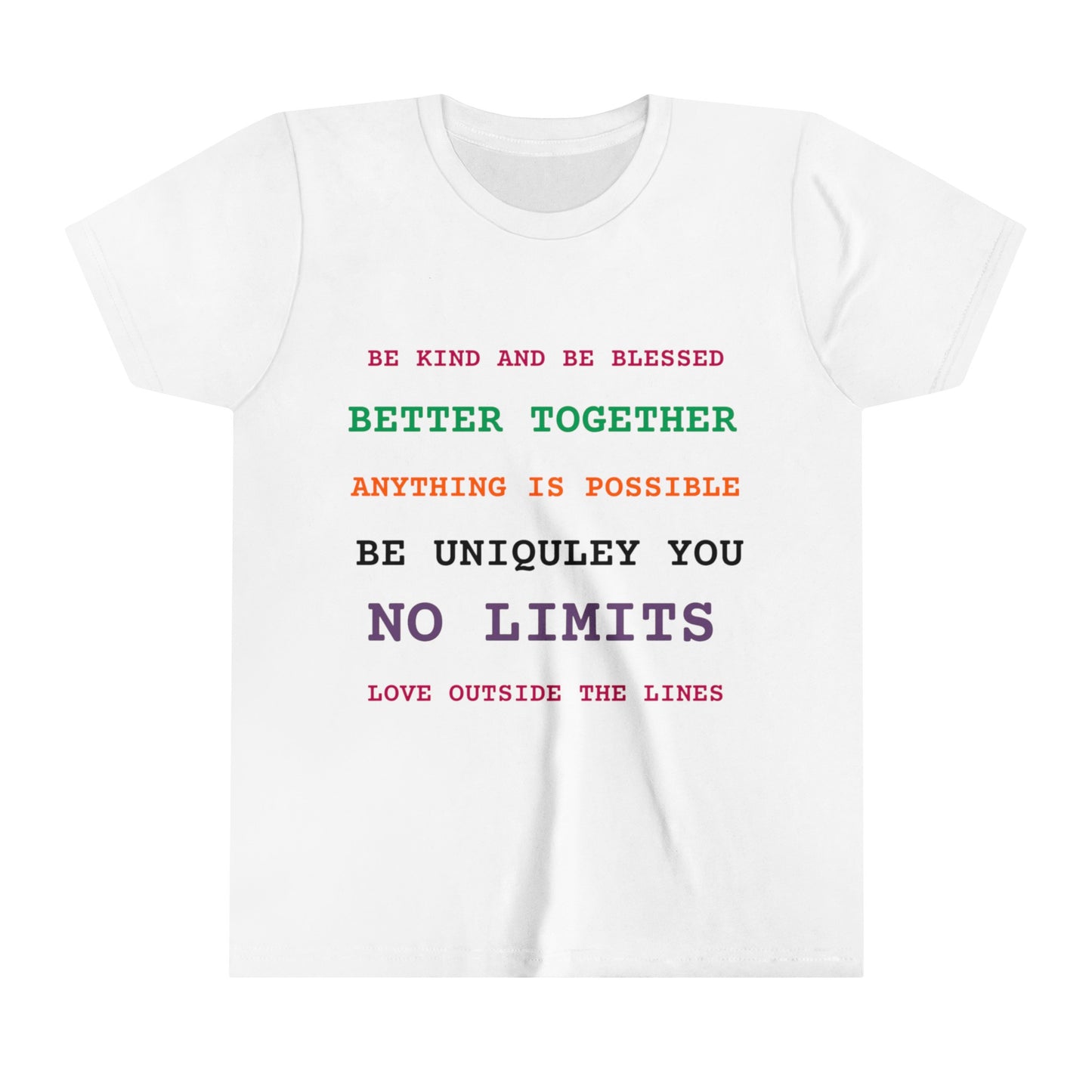 Youth Short Sleeve Tee Positive Vibes