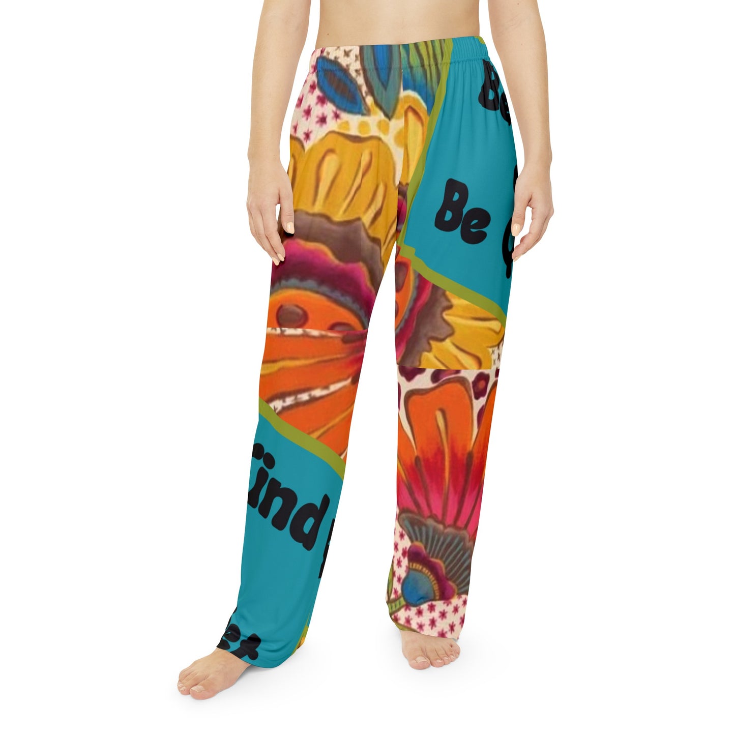 Women's Pajama Pants (AOP) Be KInd or Be Quiet