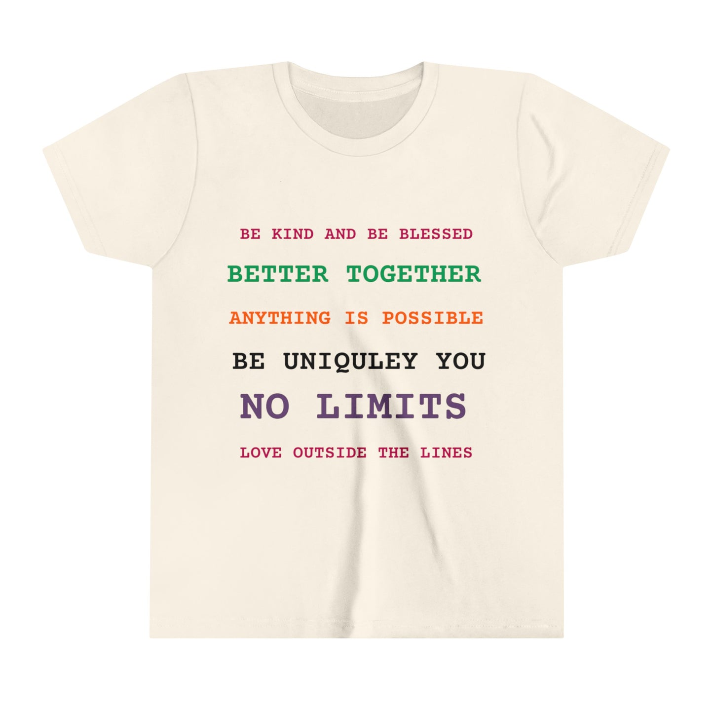 Youth Short Sleeve Tee Positive Vibes