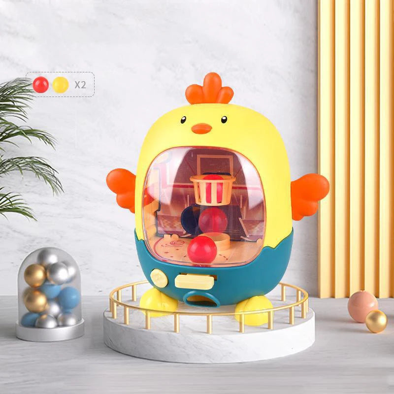 Momma Loves Chicken Finger Ball Shooting Machine Basketball Toys Cute Shape Chicken Handheld Game Kids Toy