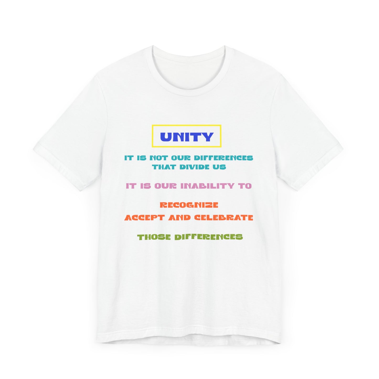 Unisex Jersey Short Sleeve Tee Unity