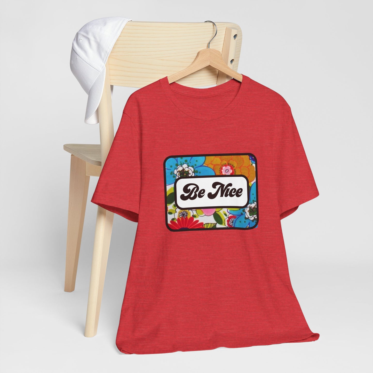 Flowers BE NICE Unisex Jersey Short Sleeve Tee