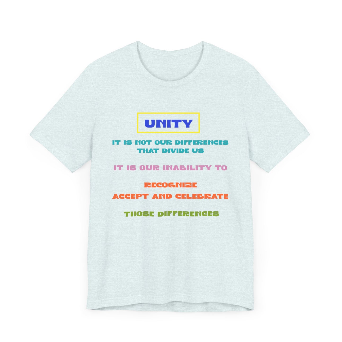 Unisex Jersey Short Sleeve Tee Unity