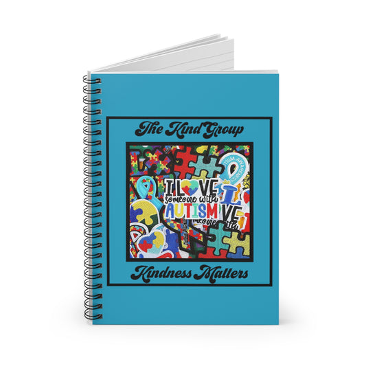 Spiral Notebook - Ruled Line I Love someone with autism