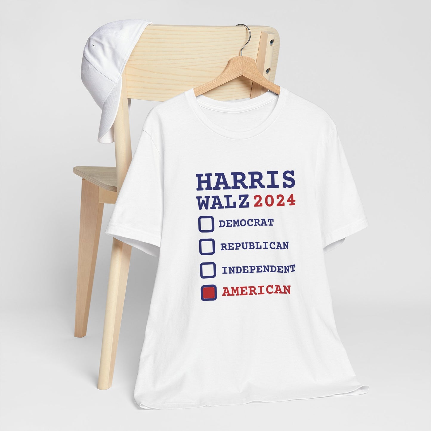 Harris Walz 2024 "American" Unisex Jersey Short Sleeve Tee