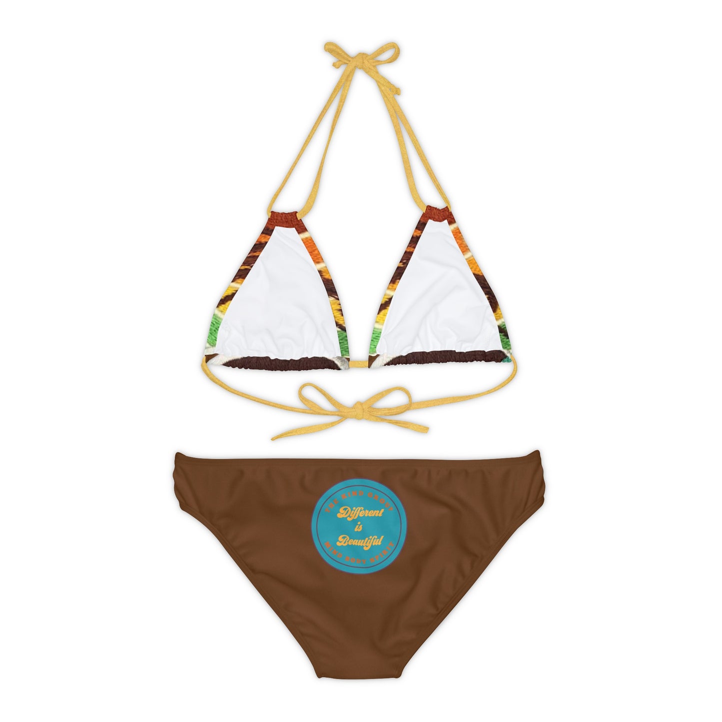Strappy Bikini Set (AOP) Different is Beautiful