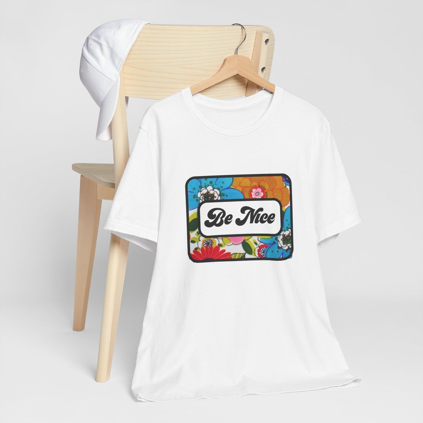 Flowers BE NICE Unisex Jersey Short Sleeve Tee