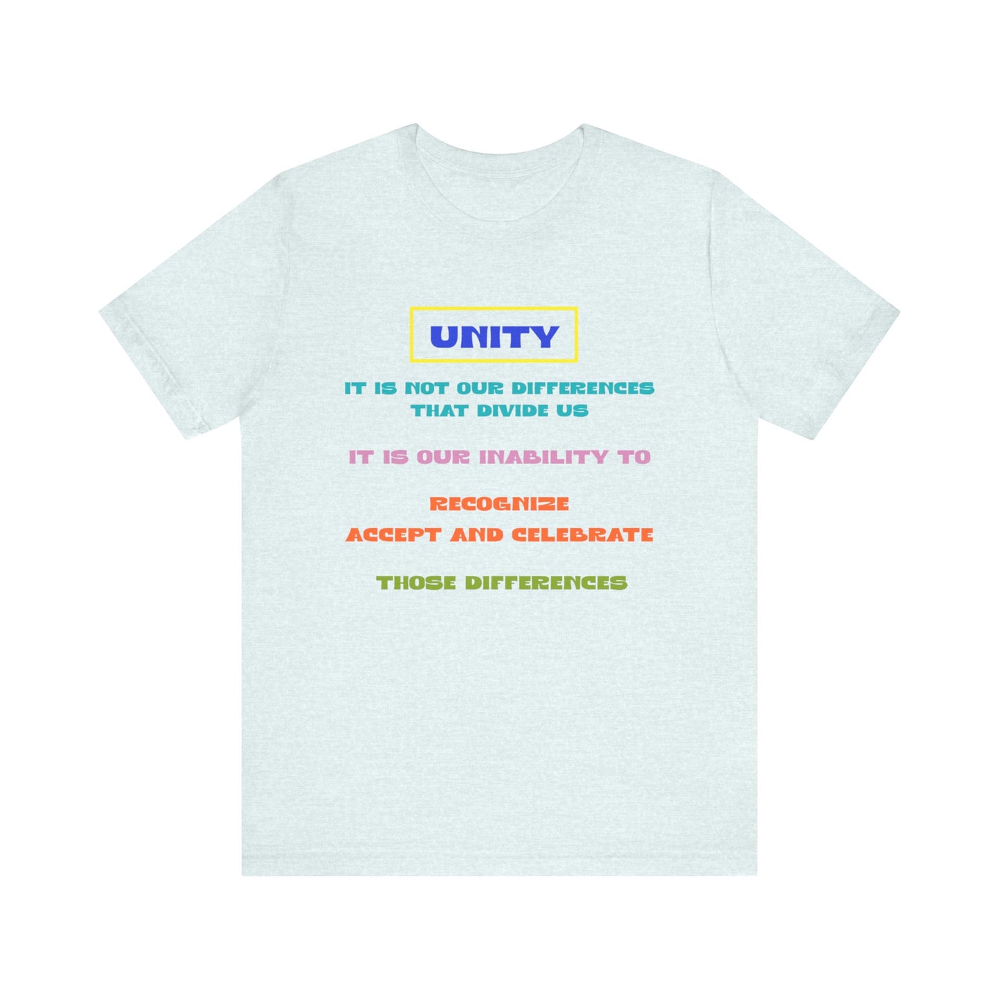 Unisex Jersey Short Sleeve Tee Unity