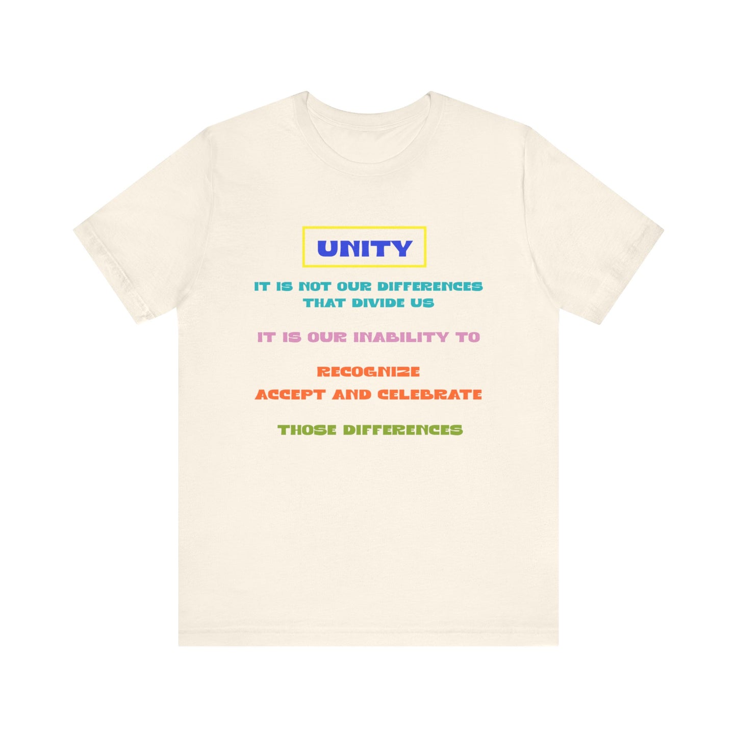 Unisex Jersey Short Sleeve Tee Unity