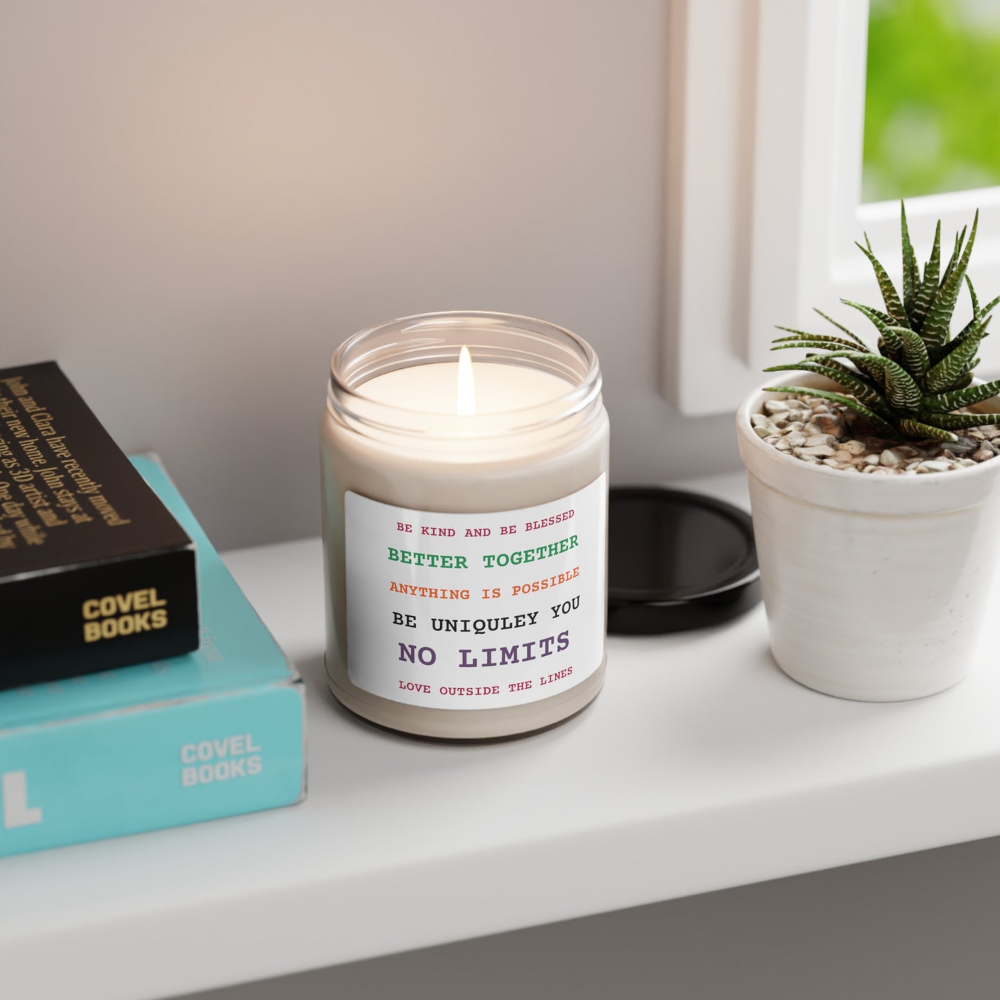 Scented Soy Candle, 9oz Positive Vibes