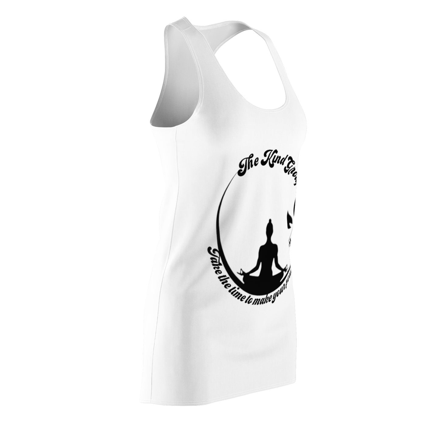 Women's Cut & Sew Racerback Dress (AOP) Make your soul Happy