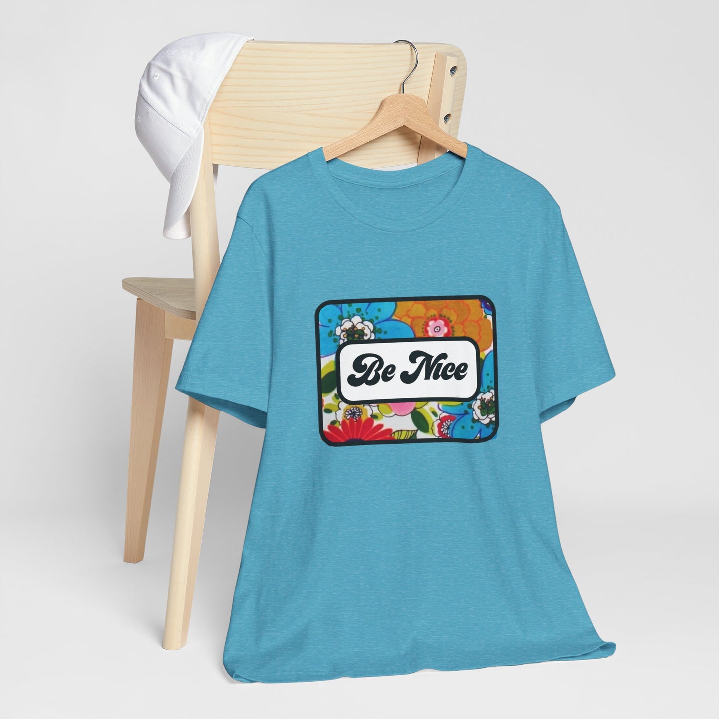 Flowers BE NICE Unisex Jersey Short Sleeve Tee