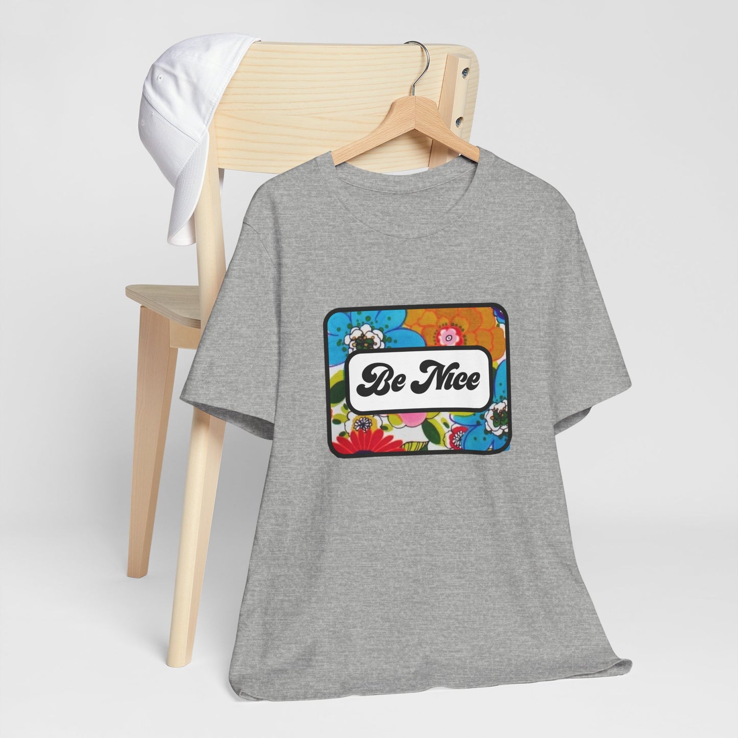 Flowers BE NICE Unisex Jersey Short Sleeve Tee