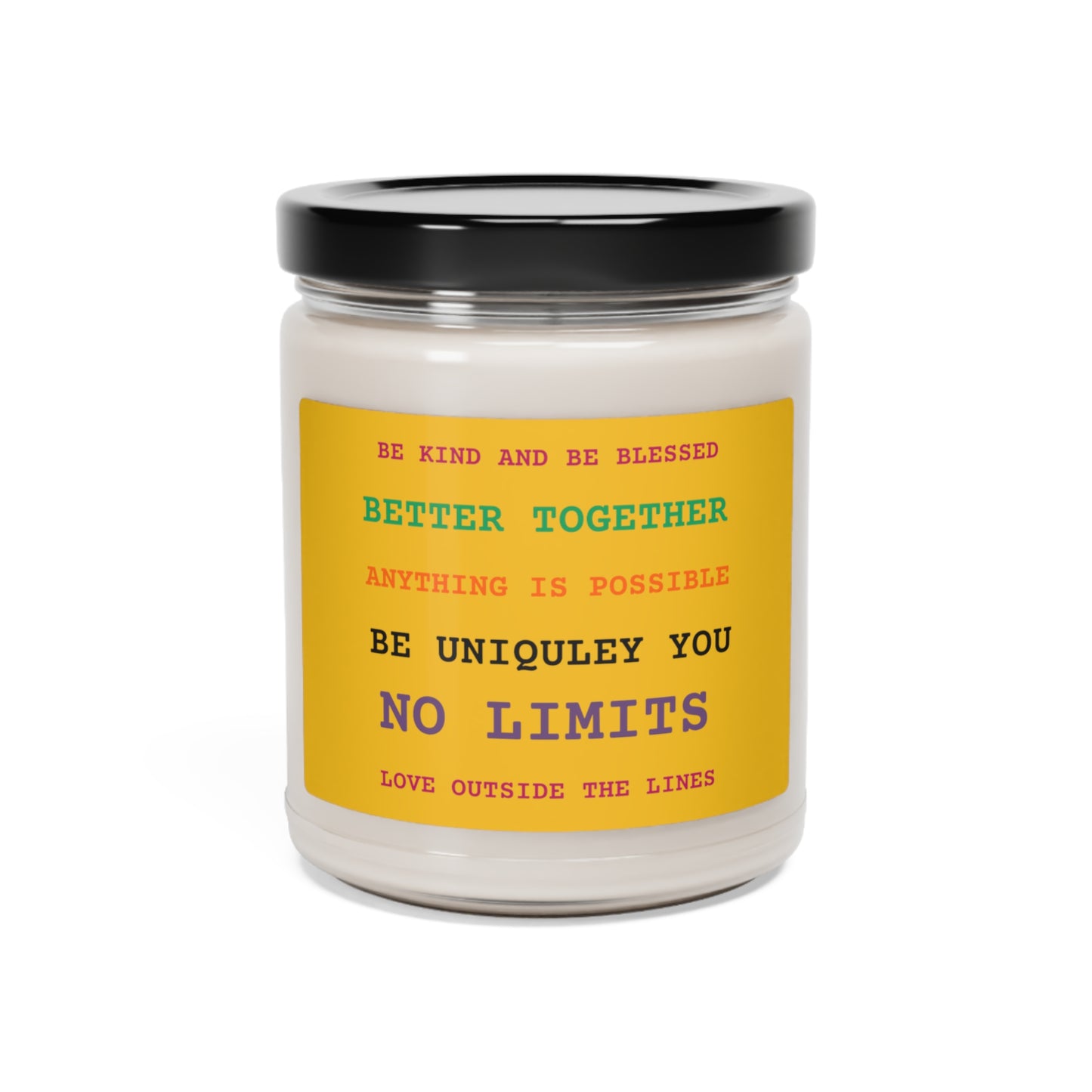 Scented Soy Candle, 9oz Positive Vibes