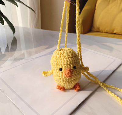 Momma Loves  Chicken Finished Chicken Weaving Change Purse