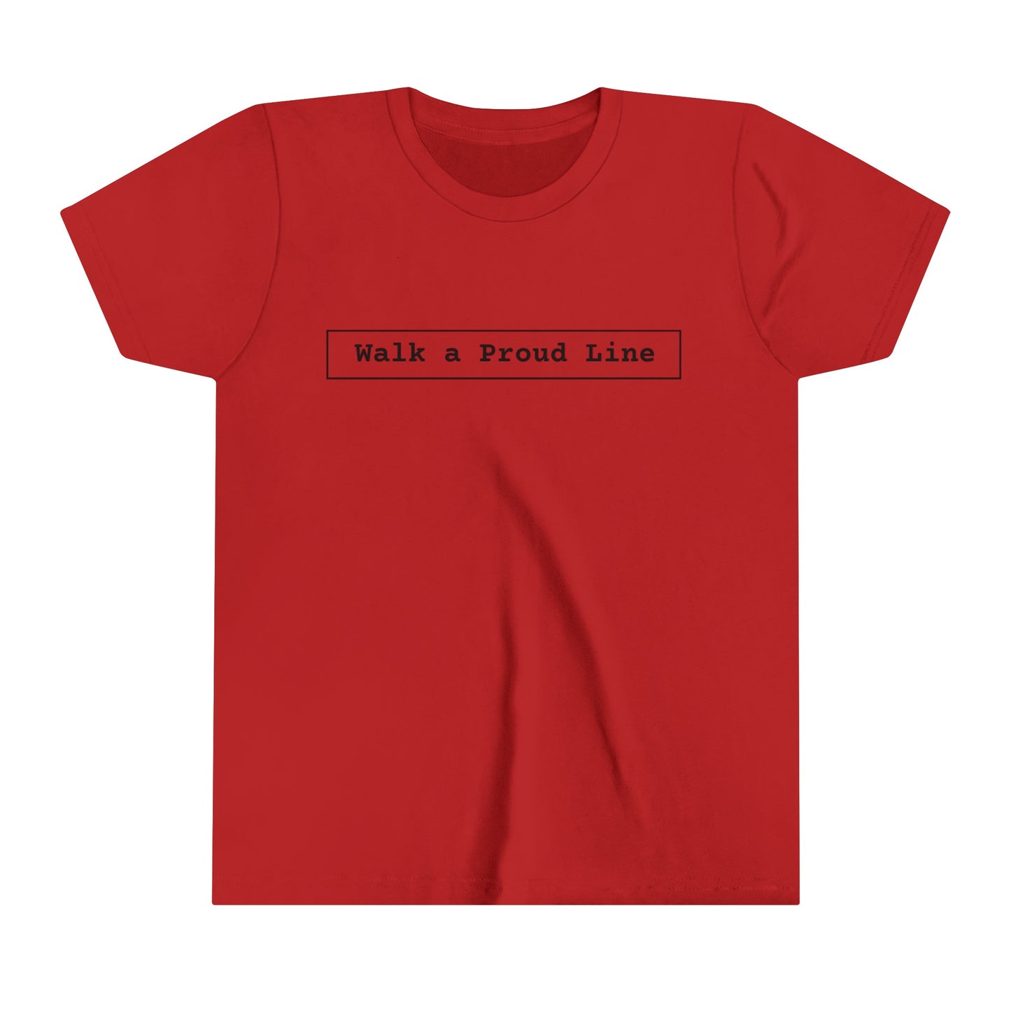 Youth Short Sleeve Tee Walk a proud line