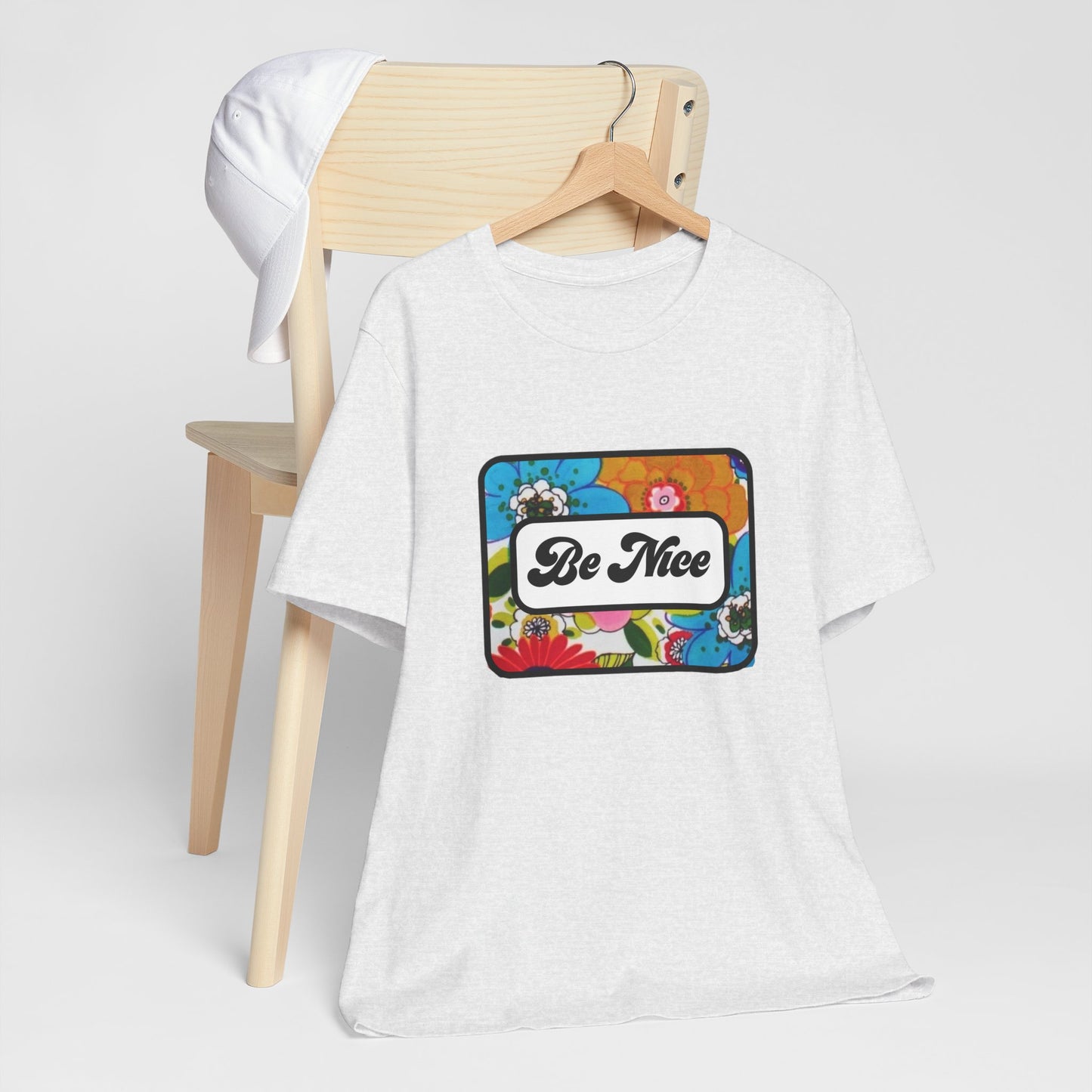 Flowers BE NICE Unisex Jersey Short Sleeve Tee