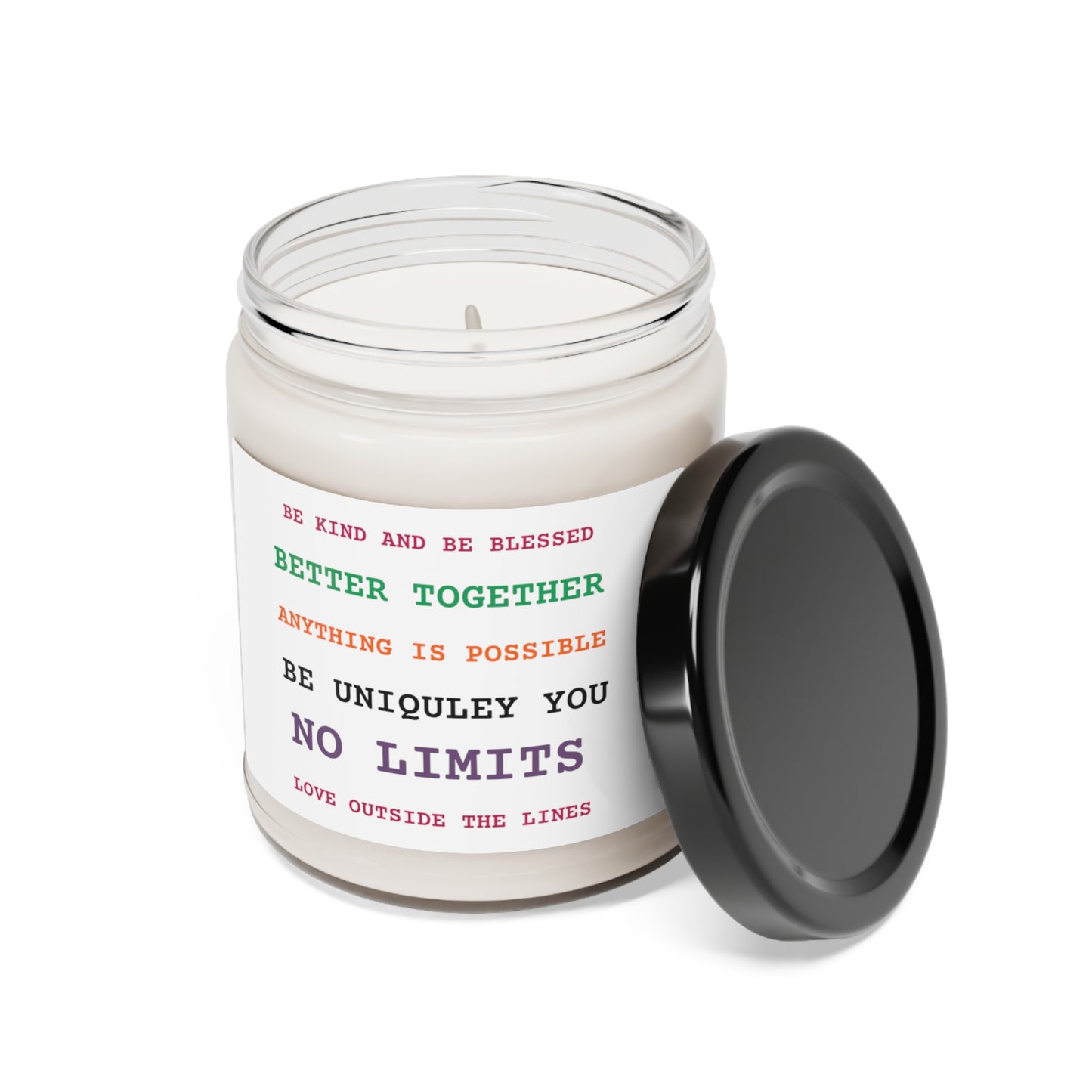 Scented Soy Candle, 9oz Positive Vibes