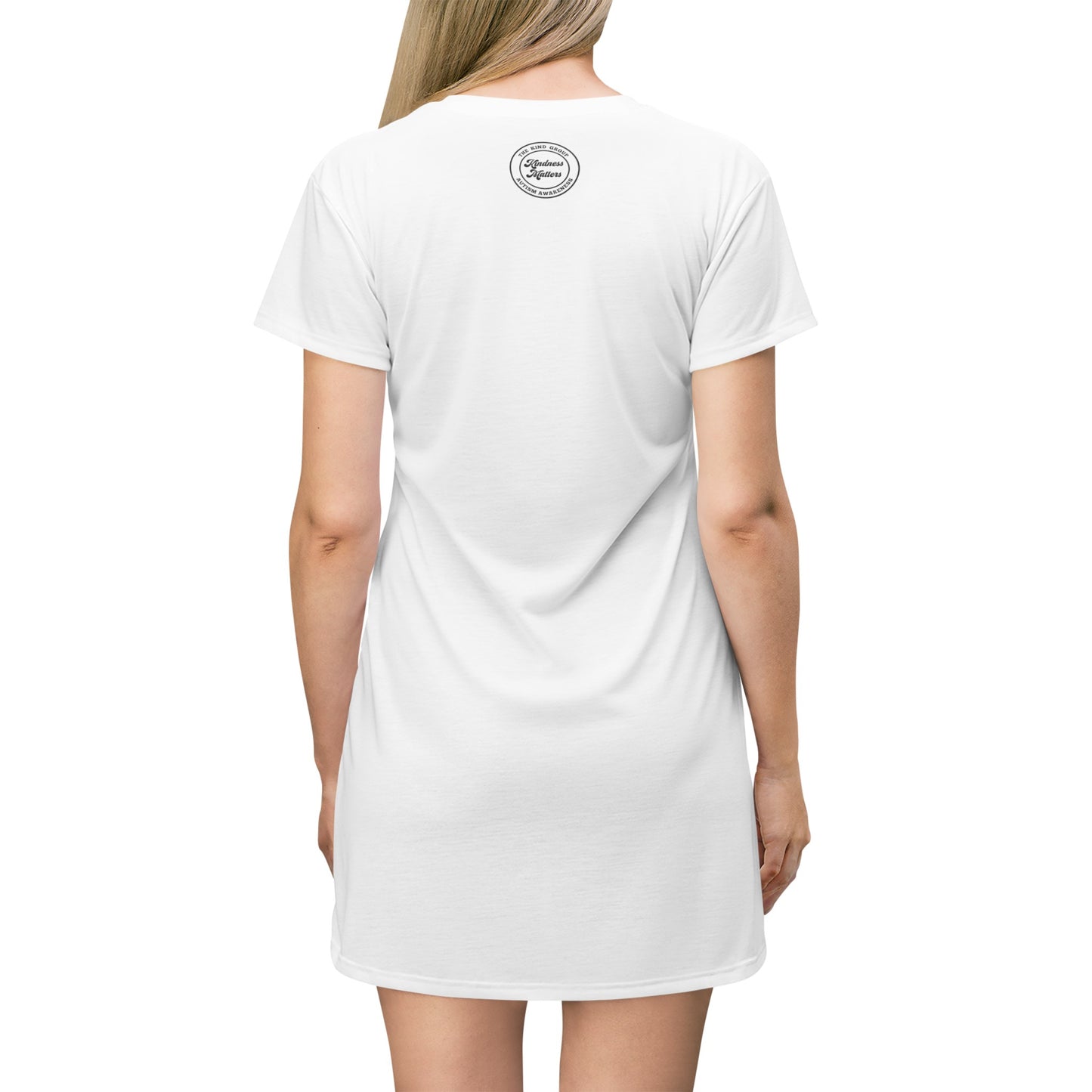 T-Shirt Dress (AOP) Be Kind or Be Quiet