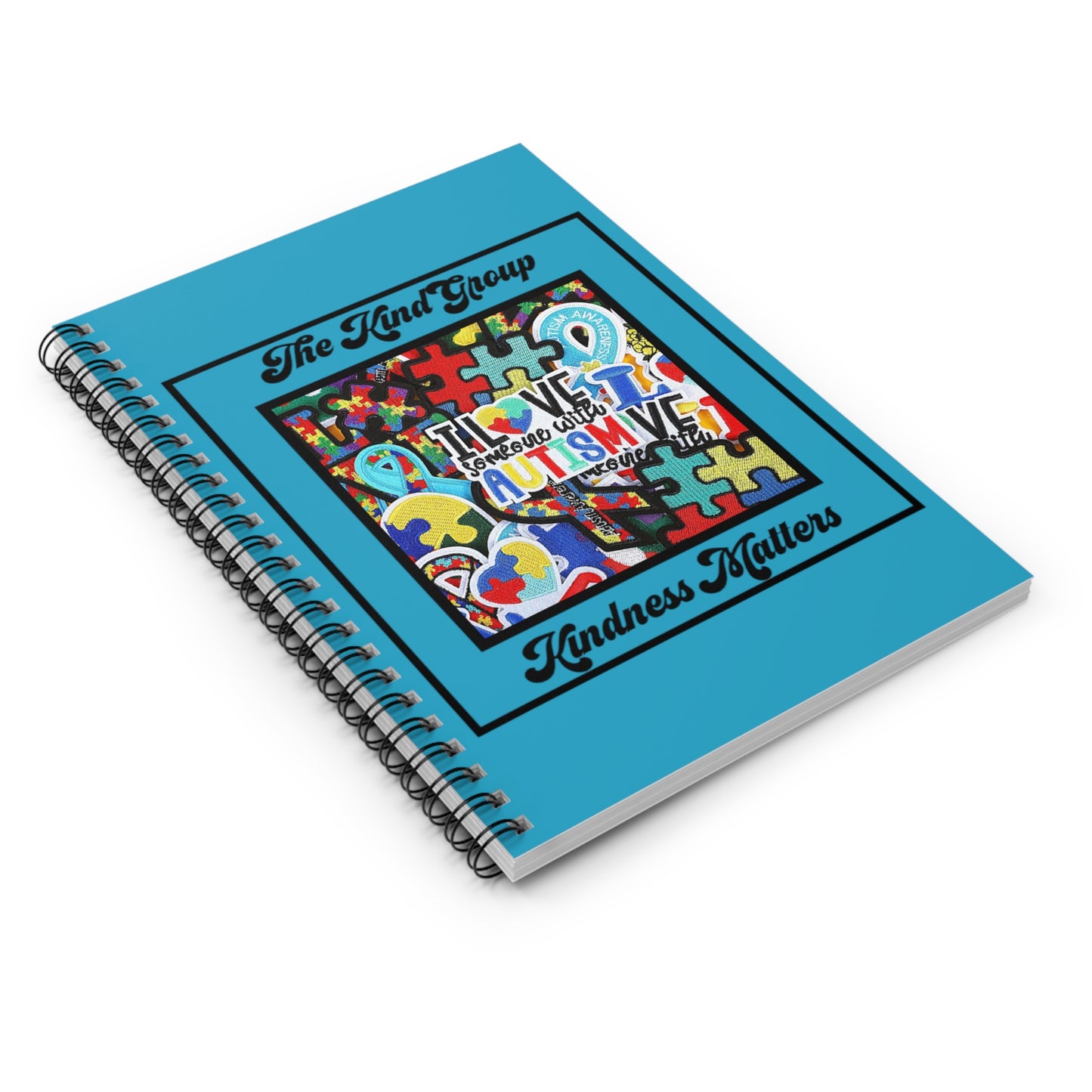 Spiral Notebook - Ruled Line I Love someone with autism