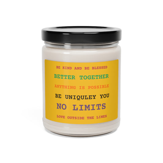 Scented Soy Candle, 9oz Positive Vibes