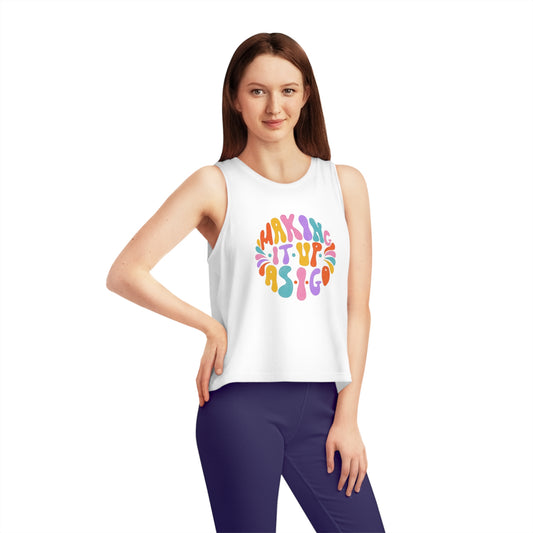 Making it up as I go Women's Dancer Cropped Tank Top