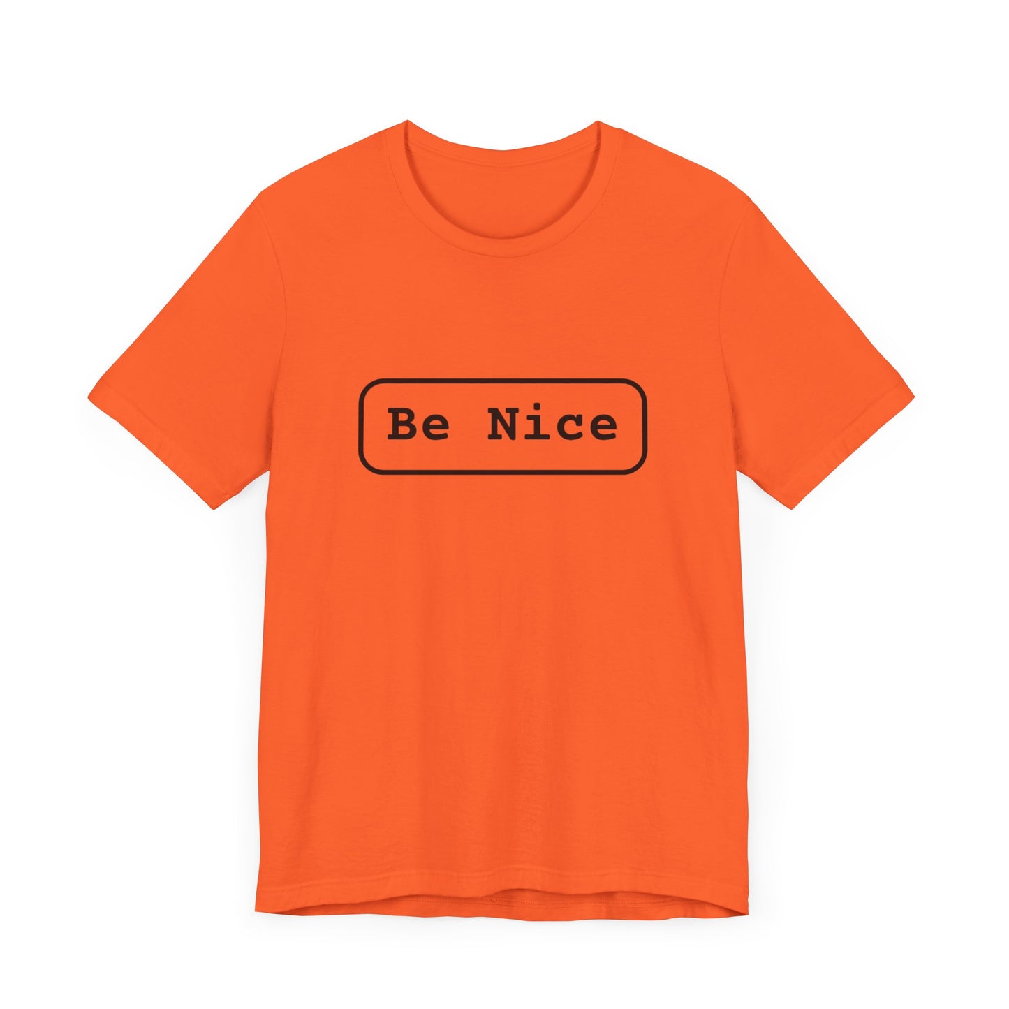 Unisex Jersey Short Sleeve Tee Be Nice/Smile Logo