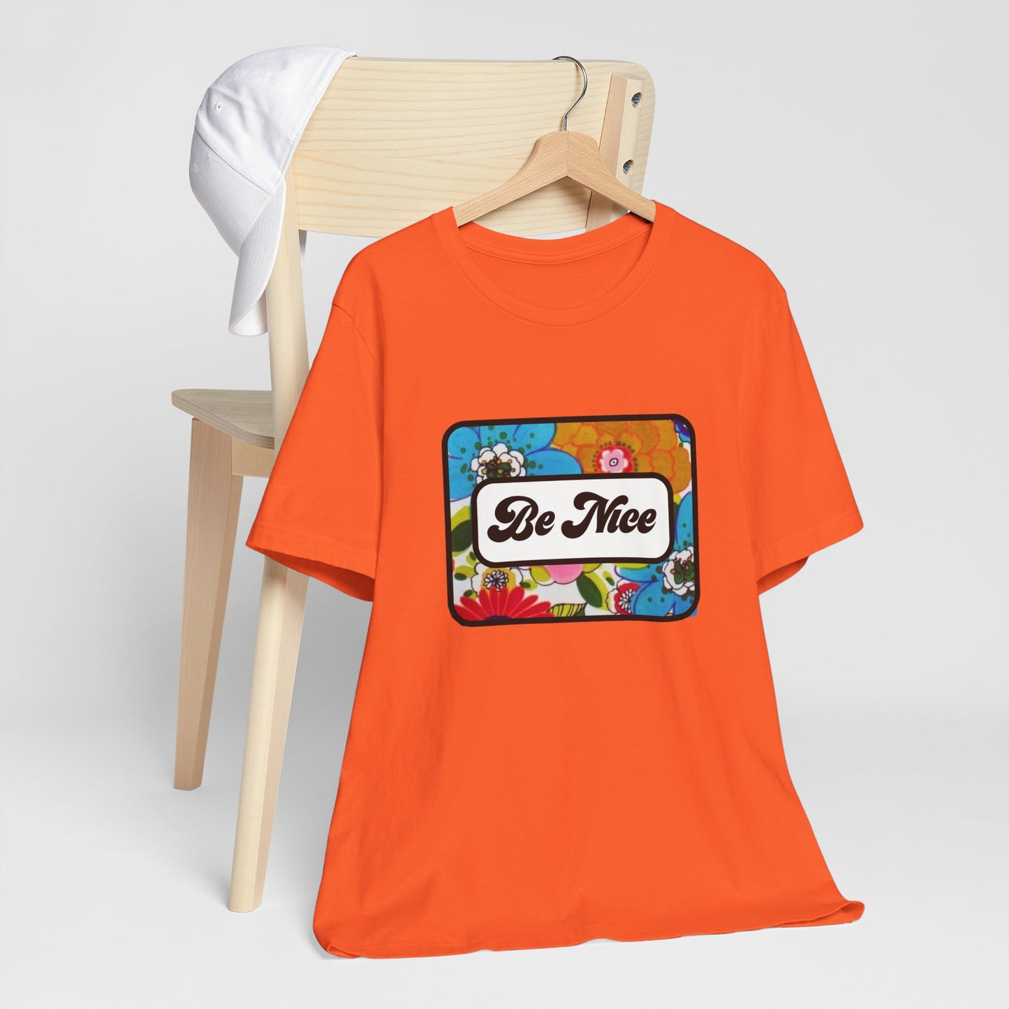 Flowers BE NICE Unisex Jersey Short Sleeve Tee