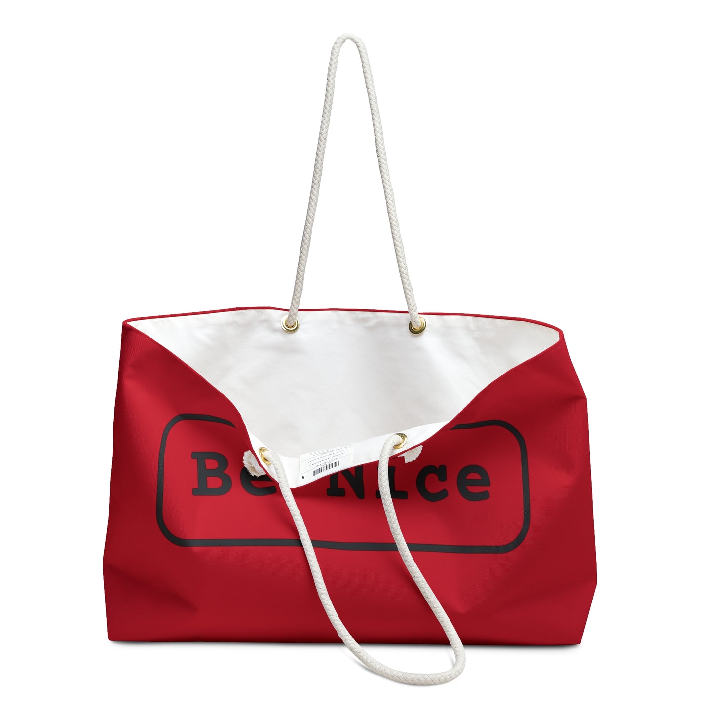 Weekender Bag Be Nice/Smile Logo