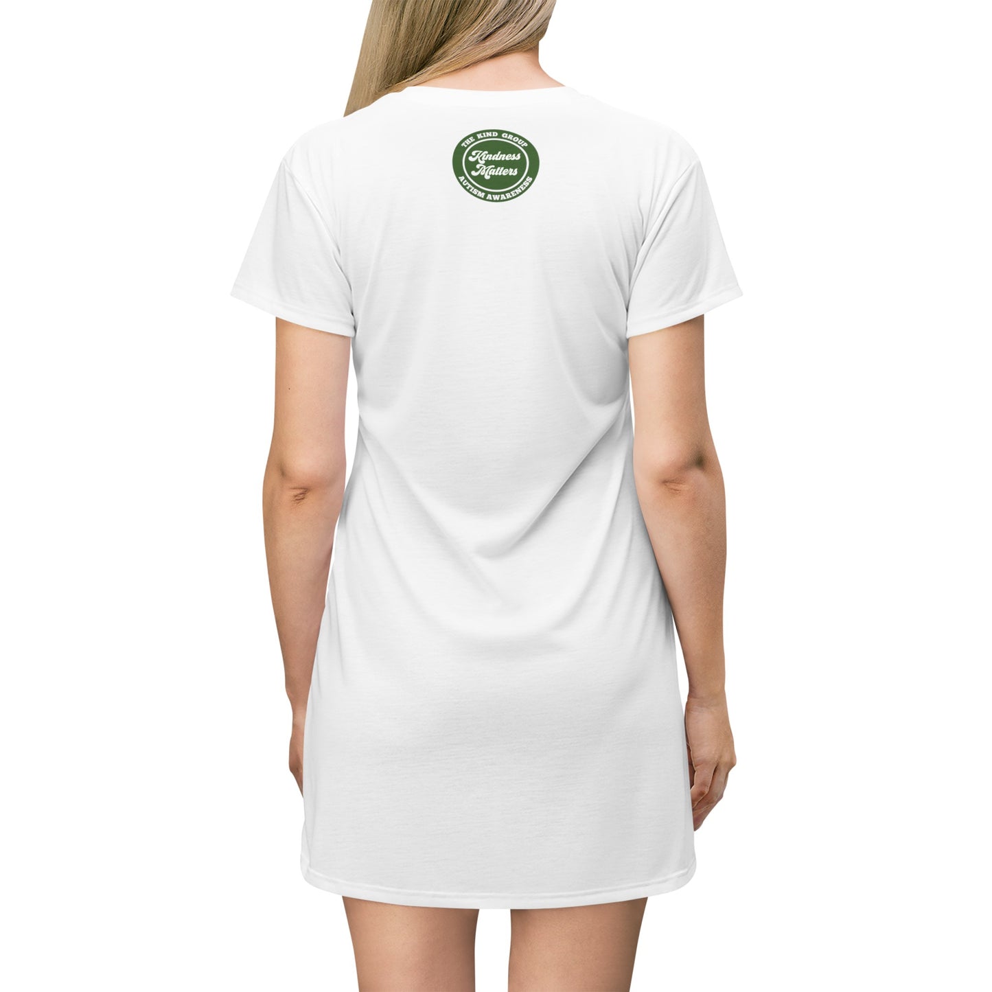 T-Shirt Dress (AOP) Positive Vibes