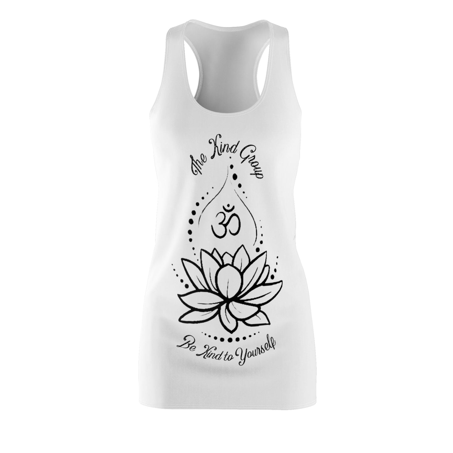 Women's Cut & Sew Racerback Dress (AOP) Be Kind To yourself