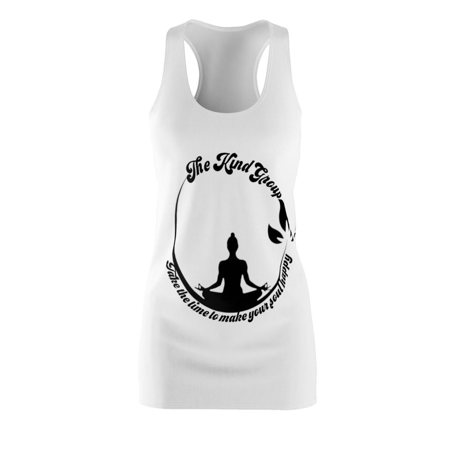 Women's Cut & Sew Racerback Dress (AOP) Make your soul Happy