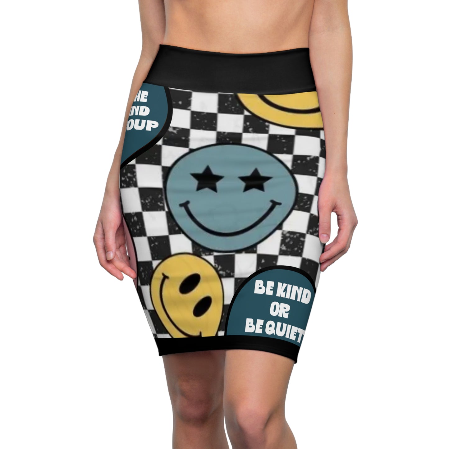 Women's Pencil Skirt (AOP) Be Kind or Be Quiet