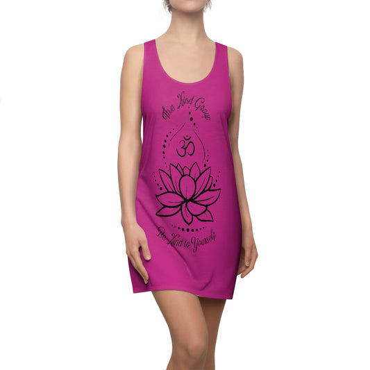 Women's Cut & Sew Racerback Dress (AOP) Be Kind to Yourself