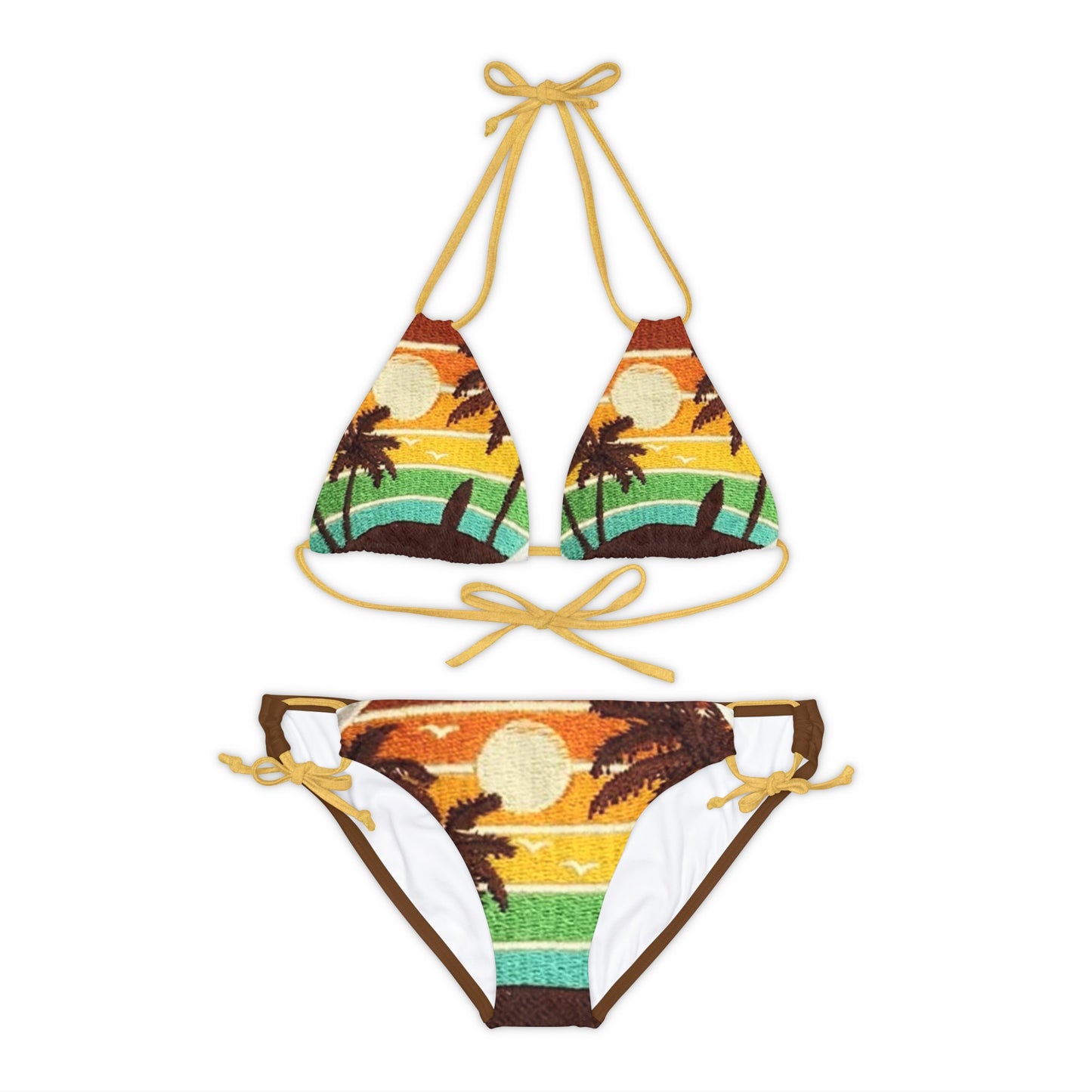 Strappy Bikini Set (AOP) Different is Beautiful