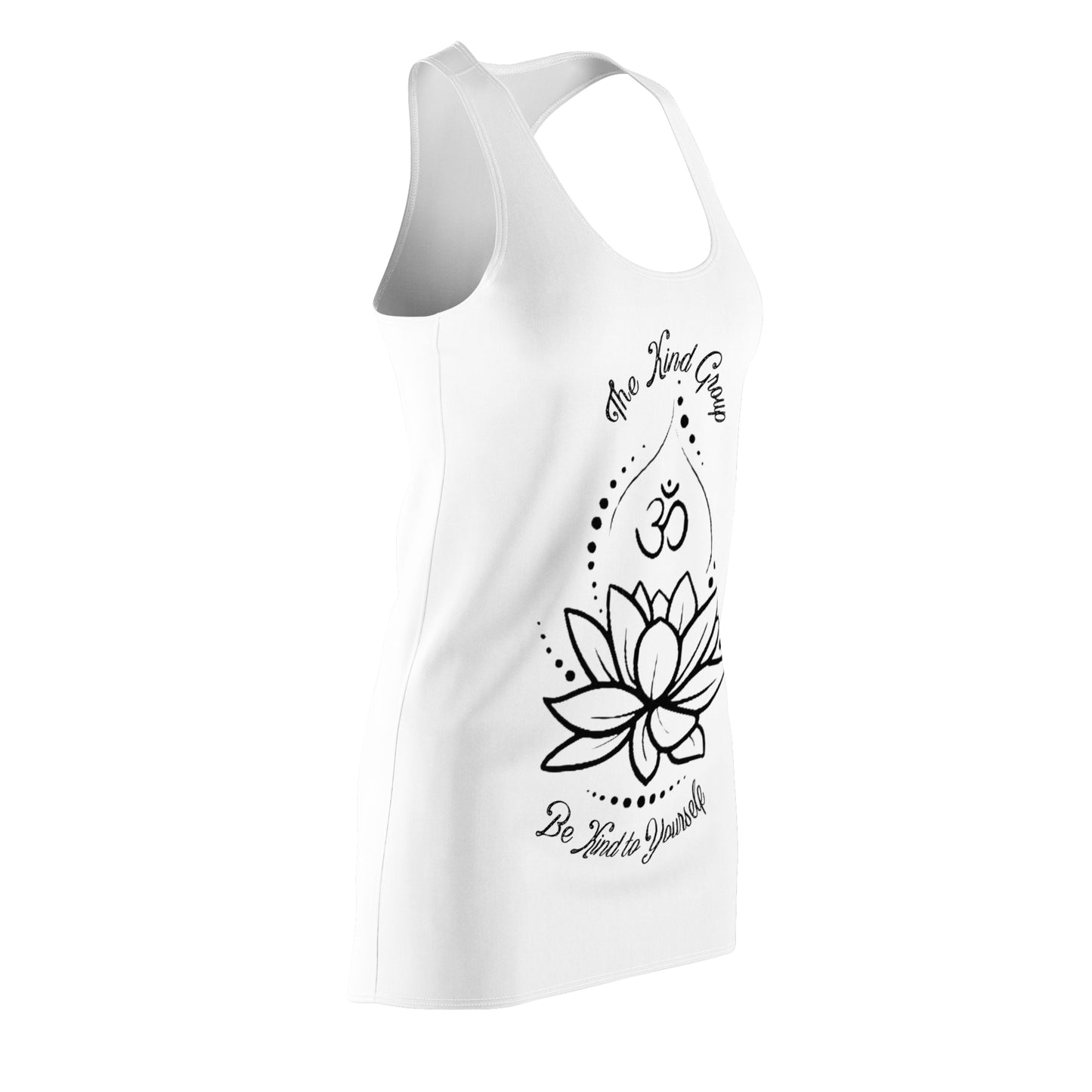 Women's Cut & Sew Racerback Dress (AOP) Be Kind To yourself