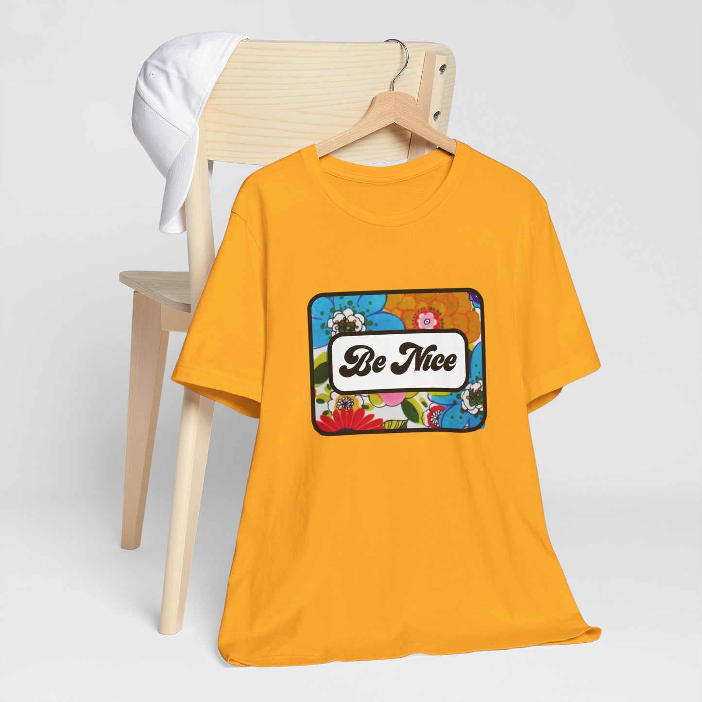 Flowers BE NICE Unisex Jersey Short Sleeve Tee