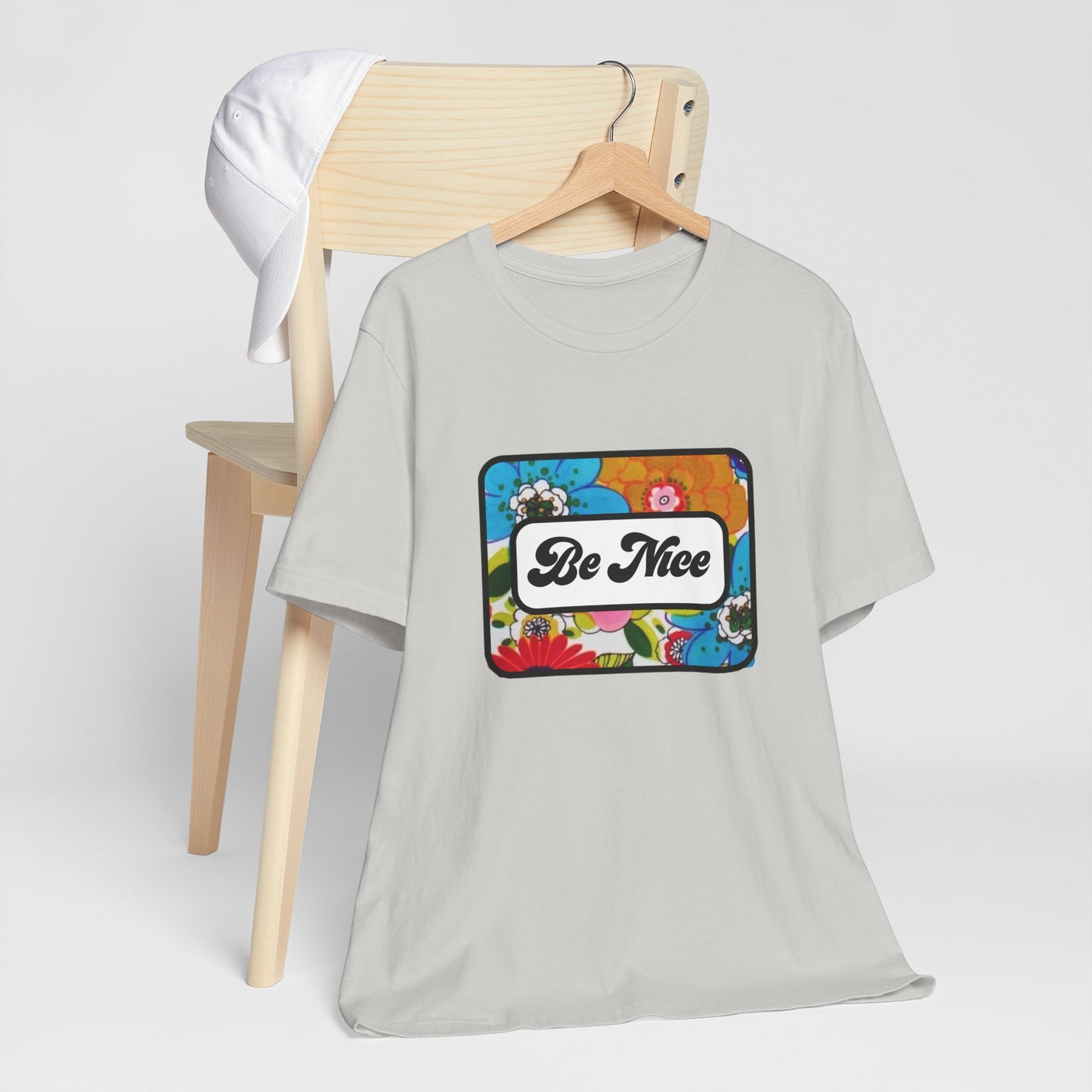 Flowers BE NICE Unisex Jersey Short Sleeve Tee