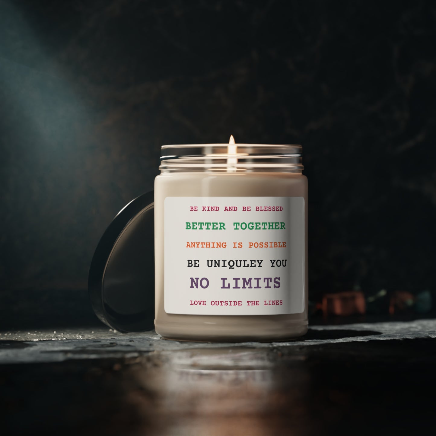Scented Soy Candle, 9oz Positive Vibes