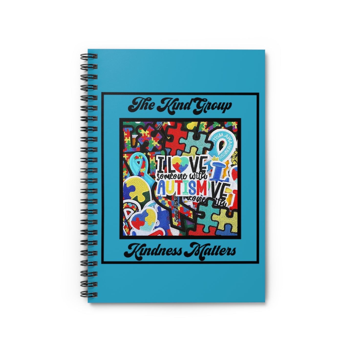 Spiral Notebook - Ruled Line I Love someone with autism