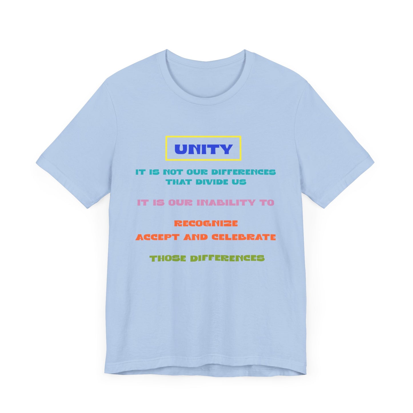 Unisex Jersey Short Sleeve Tee Unity