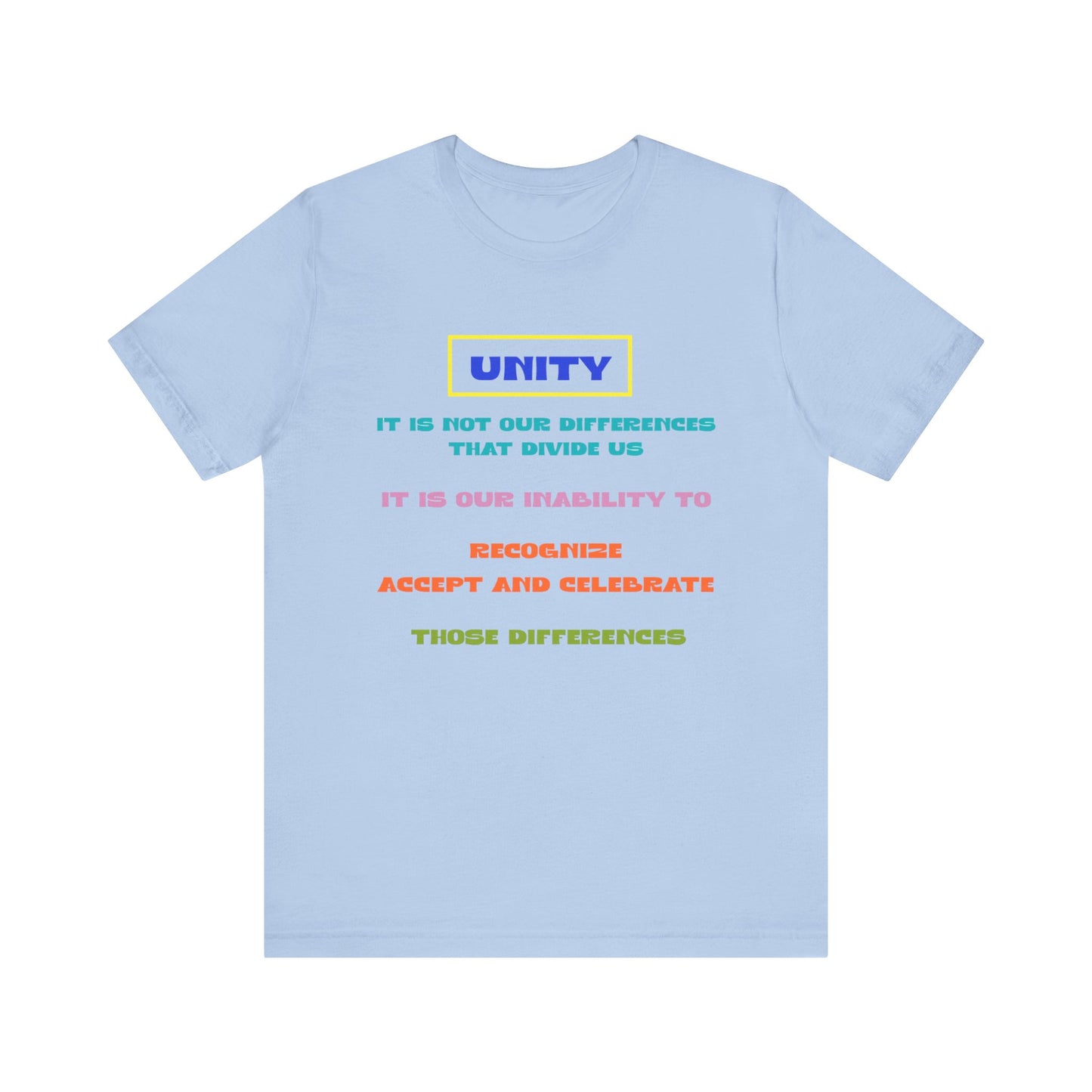 Unisex Jersey Short Sleeve Tee Unity