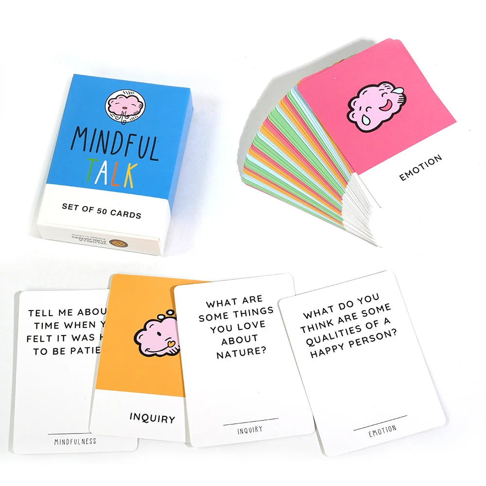 Mindfulness Talk Card Game The School of Mindfulness Game for Kids Mindful Talk Cards for Children and Parents