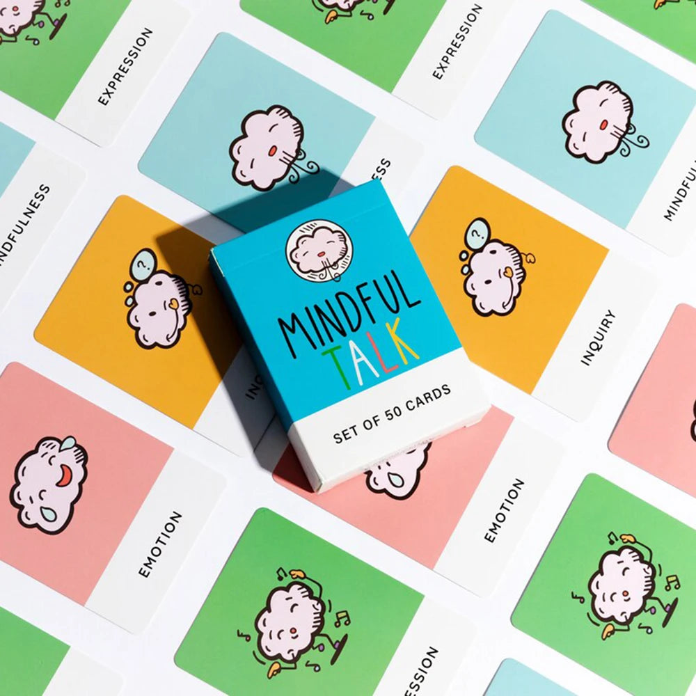 Mindfulness Talk Card Game The School of Mindfulness Game for Kids Mindful Talk Cards for Children and Parents